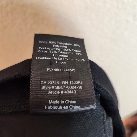 Babaton Cohen Black Pull on Crepe Ankle Crop Pants Size 14 Minimalist Casual - Picture 11 of 16